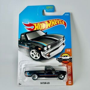 Hot Wheels HW Hot Trucks Datsun 620 Black w/Greddy Stripes 7/10 NEW 2017 181/365